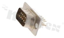 D-Sub Connector; male; 9 contacts; straight