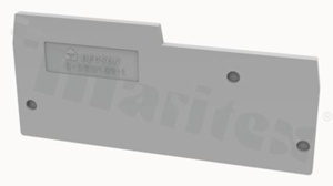 Ścianka końcowa/wewnętrzna do złączy przelotowych ; grubość 2,2mm; szara; montaż zatrzaskowy