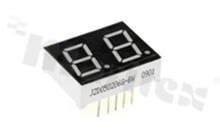 7-Seg. LED Display LTD036R-AMBW-M1; 2 digits; Ultra Hi Red; 15x14mm; 0.36"; black face; diffused; CA; RoHS