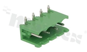 Listwa zaciskowa rozłączalna; w rastrze 5.00mm; 4-torowa; męska; kątowa; otwarta; UL 300V/16A; TUV:320V/20A