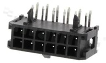Header for PCB; pitch 3.00mm; 12-contacts [2x6]; THT; male; side entry; 2 rows; 250V/5A