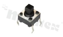Przełącznik Tact Switch; THT; wymiary korpusu 6.0x6.0; h=7.3mm; pionowy; o sile nacisku 160gf; przycisk okrągły