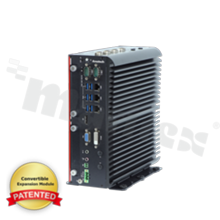 Fanless Embedded Computer; Intel Core i3/i5/i7; RAM up to 64 GB; 4x 2.5" SATA; 2x CFast; VGA; DP; DVI-D; 8x USB; 6x COM; 3x LAN; Audio; 8x DIO; 4x mini PCIe; 4x SIM; oper. temp. -40+70C; power supply 9-48V DC