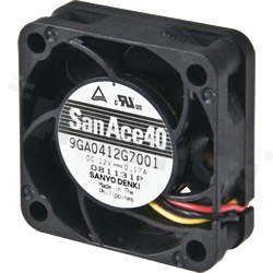 Fan; DC; 12VDC; 40x40x15mm; 0.36m3/min; 42.0dB.