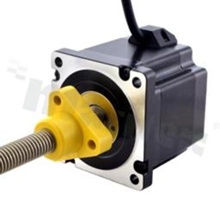 Motor; Linear Stepper; bipolar; step angle 1.8 deg.; holding torque 4.5Nm; 5.5A; 0.5ohm; 4.5mH; 4 leads; 66x66x76mm