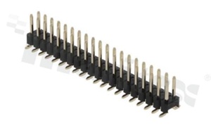 Listwa stykowa do PCB; w rastrze 2.54mm; 2x20 styków; montaż: SMD; męska; prosta; dwurzędowe