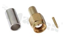 Plug SMA; male; straight; 50 Ohm; for cable RG58