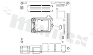 Przemysłowa płyta główna Mini-ITX; LGA1151; RAM: do 32GB; 3xSATA; 2xCOM; 10xUSB; 3xLAN; DP; HDMI; DVI-I; DIO; Audio; PCIe x16; temp. pracy: 0+60C; zasilanie: 12-24V DC