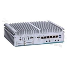 Bezwentylatorowy komputer wbudowany; procesor Intel i7/i5/i3/Celeron 6/7-gen; RAM do 64 GB; 2xCOM; 6x USB 3.1; 4x LAN PoE; 2x LAN; 2x SATA; mSATA; audio; DVI-I; HDMI; DP; DIO; FLEX I/O; 2x mPCIe; SIM; temp. pracy -40+60 st.C; zasilanie 24 V DC