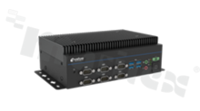 Bezwentylatorowy przemysłowy komputer wbudowany; Intel Core i3/i5/i7/i9; RAM: do 64GB; 6xCOM; 8xUSB; 2xLAN; 2xHDMI; 2xDP++; Audio; mPCIe; 2xM.2 E/B; TPM 2.0; temp. pracy: -10+55C; 12-24VDC