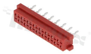 Low profile PCB connector; pitch 1.27mm; 16-contacts; THT; female; top entry