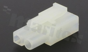 Crimp terminal housing; pitch 6.20mm; 2-contacts; female; applicable wire AWG#14-22; 300V/9A