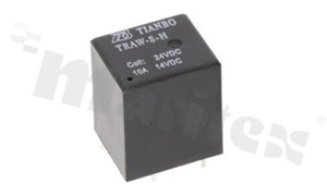 Electromagnetic relay; contact rating current 20A; coil voltage 24VDC; make contact (1A); coil power 1.1W; 15A/14VDC