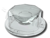 Lens for LED COB AND uv; angle: 25 degrees ; Number of LEDs: 1; Dimensions: round 85.09mm; Height: 33.80mm; material: silicone; Fastening: screw