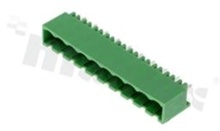 Pluggable terminal block; pitch 5.08mm; 10-ways; male; vertical pin header; closed type; UL 300V/15A; TUV:320V/20A