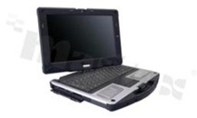 Industrial notebook 12.1"; convertible U12CI; rotary touch panel; Intel Core i5 3317U; RAM 2 GB; HDD 320 GB 5400 rpm; camera 1.3M CCD; Bluetooth; WIFI; Win 7 Professional multilanguage; power supply