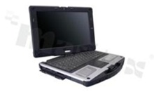 Notebook przemysłowy 12.1" U12CI; obrotowy ekran dotykowy rezyst.; Intel Core i5 3317U 1.7GHz; pamięć RAM 2 GB; HDD 320 GB 5400 rpm; kamera 1.3M CCD; Bluetooth; WIFI; Win 7 Professional multilanguage; zasilacz