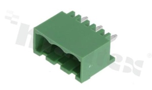 Listwa zaciskowa rozłączalna; w rastrze 5.08mm; 3-torowa; męska; pionowa; zabudowana; UL 300V/15A; TUV:320V/20A