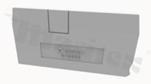 Ścianka końcowa/wewnętrzna; grubość 2,2mm; szara, montaż zatrzaskowy