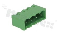 Pluggable terminal block; pitch 5.00mm; 4-ways; male; straight pin header; closed type; UL 300V/16A; TUV:320V/20A