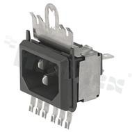 Power Input Modules (PEM); GRF2.0320.11; Solder; 3; Panel, Snap-In; Receptacle