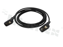 Kabel D-Sub; 9-stykowy; męski; ekranowany; dwustronny; zakończony kablem 3mb; przewód LSZH