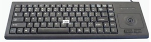 Klawiatura przemysłowa; plastikowa; 87 klawiszy; trackball; USB; temperatura pracy od 0+60st.C; wymiary 400mm x 133mm