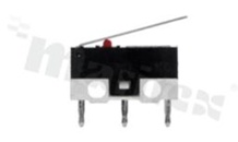 Miniaturowy mikroprzełącznik z dźwignią; SPDT; montaż: THT; 1A/125V AC.
