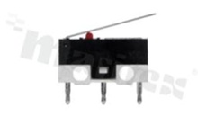 Miniaturowy mikroprzełącznik z dźwignią; SPDT; montaż: THT; 1A/125V AC.