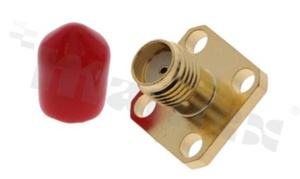 SMA female jack; straight; 50 Ohm; panel mount