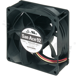 Fan; DC; 12VDC; 92x92x38mm; 4.15m3/min; 59.0dB.