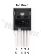 Tranzystor N-MOSFET SiC; unipolarny; 1200V; 65mOhm; -40+175 st.C; THT; TO-247-4