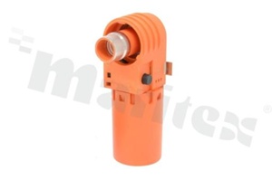 Connector power heavy duty power; 8.0mm RAplugEMI&HVIL red 270keyway