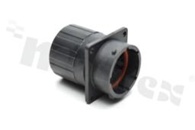 Standard Connector circular; Sq Flg Rcpt w endcap 23 pins; SZ 18 Pin