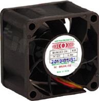 Wentylator; DC; 12VDC; 38x38x28mm; 0.420m3/min; 43.00dB; 3 przewody