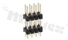 Pin Header; pitch 2.54mm; 2x4 pins; assembly: THT; male; straight; double row 2-level; 6.0/10.4/3.0mm