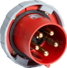 Connector power heavy duty power; 3P+N+E; male