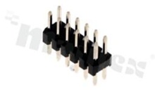 Pin Header; pitch 2.00mm; 2x6 pins; assembly: THT; male; straight; double row