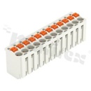 Gniazdo 1-przewodowe; Push-in CAGE CLAMP; 1.5mm2;  raster 3.5mm; 12-bieg; jasnoszary; 100szt