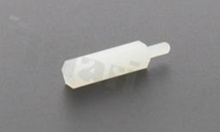 Tulejka dystansowa; plastikowa; sześciokątna; gwint M2 wewnętrzny-zewnętrzny; wysokość dystansu 14.0mm