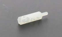 Tulejka dystansowa; plastikowa; sześciokątna; gwint M2 wewnętrzny-zewnętrzny; wysokość dystansu 14.0mm