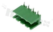 Pluggable terminal block; pitch 5.08mm; 4-ways; male; R/A pin header; open type; UL 300V/15A; TUV:320V/20A