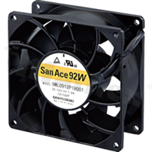 Fan; splash-proof; DC; 48VDC; 92x92x38mm; 2.9m3/min; 55.0dB; IP68.