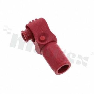 Connector power heavy duty power; SurLok Plus; 5.7mm; 25mm; red