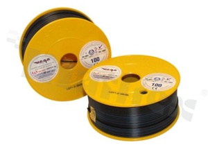Single wire LGY/H05V-K; with copper multi-strand; black/blue; cross section 1.00mm2; AWG 17; 500V; -40+105 deg.C; 100m.