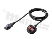 Kabel zasilający; C13; 1.8M; UK