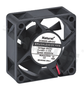 Fan; DC; 0.46m3/min; 0.10A; 14.0-27.6VDC; 2.40W; 3500RPM; 25dBA; 24 AWG; plastic; -10+70 deg.C; 52g; 60x60x20mm