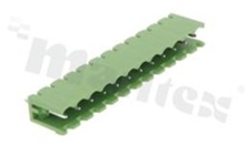 Listwa zaciskowa rozłączalna; w rastrze 5.08mm; 12-torowa; męska; pionowa; otwarta; UL 300V/15A; TUV:320V/20A