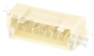 Header for PCB; pitch 2.00mm; 5-contacts; SMD; male; side entry; 100V/2A