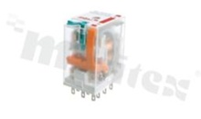 Relay R3N-2013-23-5230-WT, 10A, coil voltage 230VAC, 3 changeover contact (2P), 10A/24VDC, 10A/250VAC